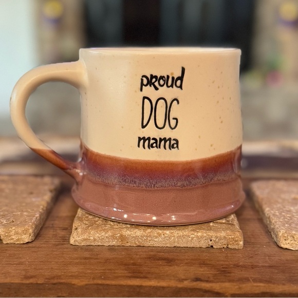 “Proud DOG Mama” by Spectrum Designz Sandstone Pottery Mug - Picture 1 of 4